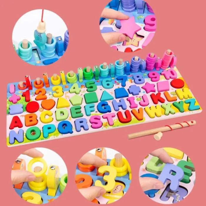 5 in One - Matching sensory Board - Toys Shop Australia | Educational Toys