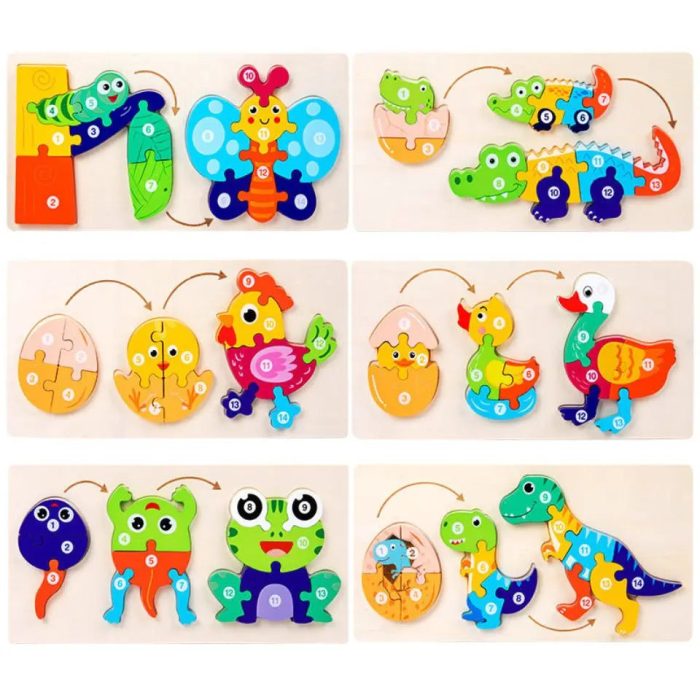 Montessori 3D Wooden Animal Puzzle - Toys Shop Australia | Educational Toys