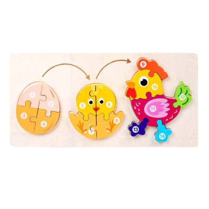 Montessori 3D Wooden Animal Puzzle - Toys Shop Australia | Educational Toys