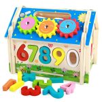 Wooden Multifunctional Montessori Toy House - Toys Shop Australia | Educational Toys