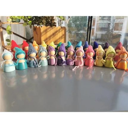 Crochet Wooden Rainbow Dolls Axe