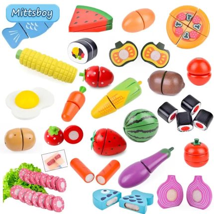 Wooden Cut Fruit & Veggie Kitchen Toy - Toys Shop Australia | Educational Toys