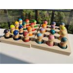 Crochet Wooden Rainbow Dolls Axe