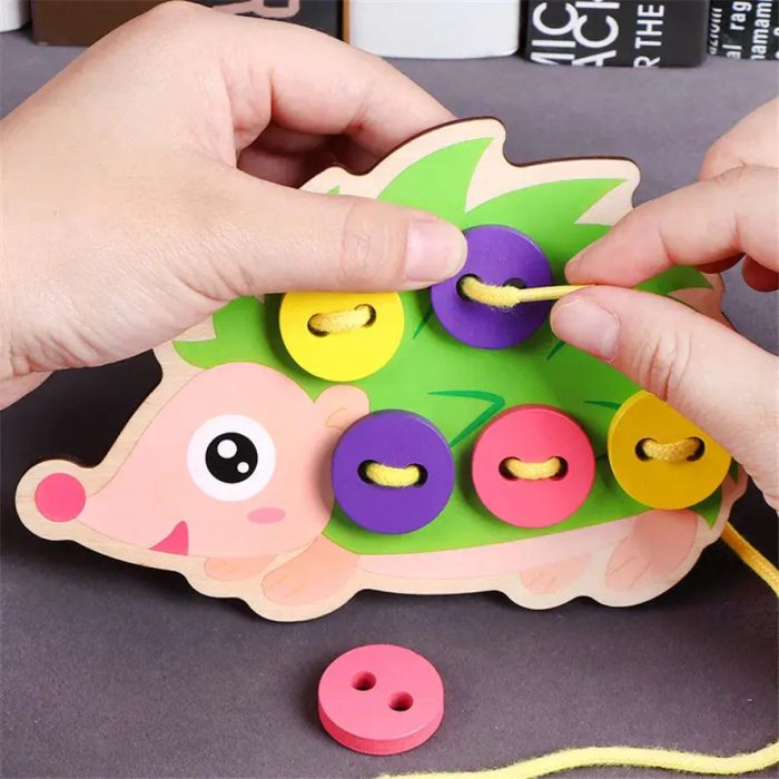 Wooden Lacing and Threading Board - Toys Shop Australia | Educational Toys