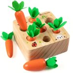 Wooden Carrot Harvest Shape Sorter Toy - Toys Shop Australia | Educational Toys