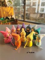 Crochet Wooden Rainbow Dolls Axe