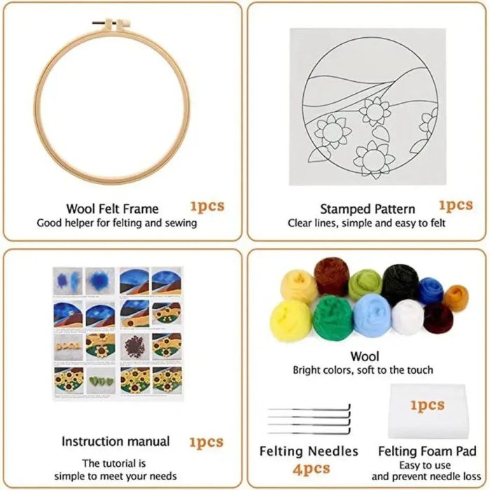 CHENISTRY DIY Wool Embroidery Kit - Toys Shop Australia | Educational Toys