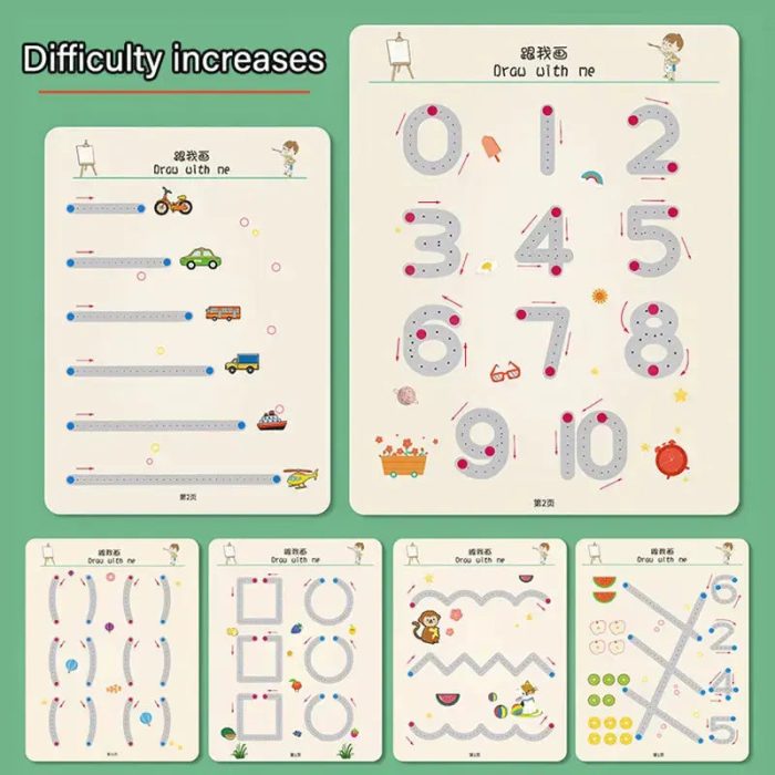 Montessori Math & Drawing Workbook - Toys Shop Australia | Educational Toys