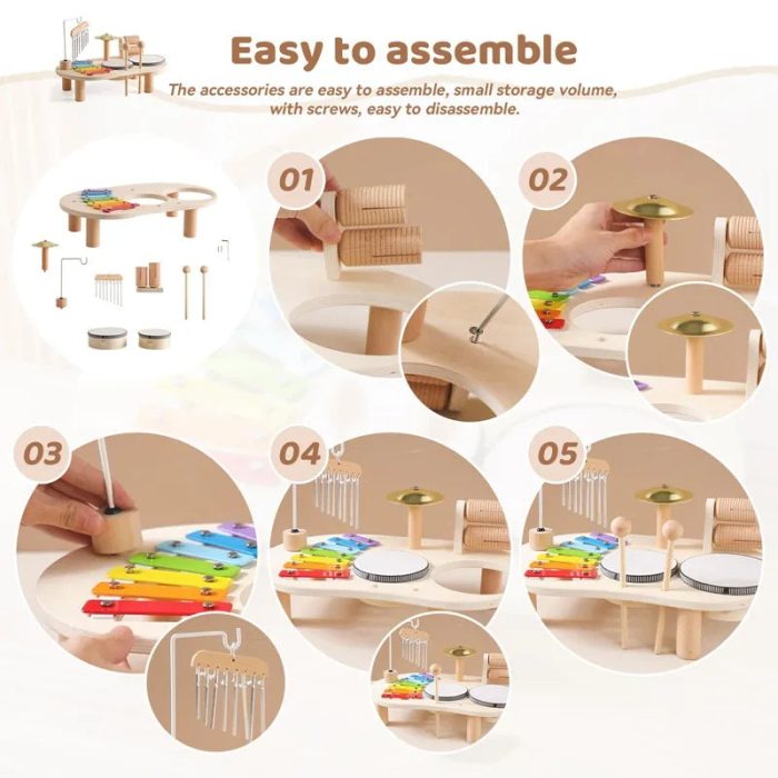 Wooden Musical Instruments Set - Toys4us