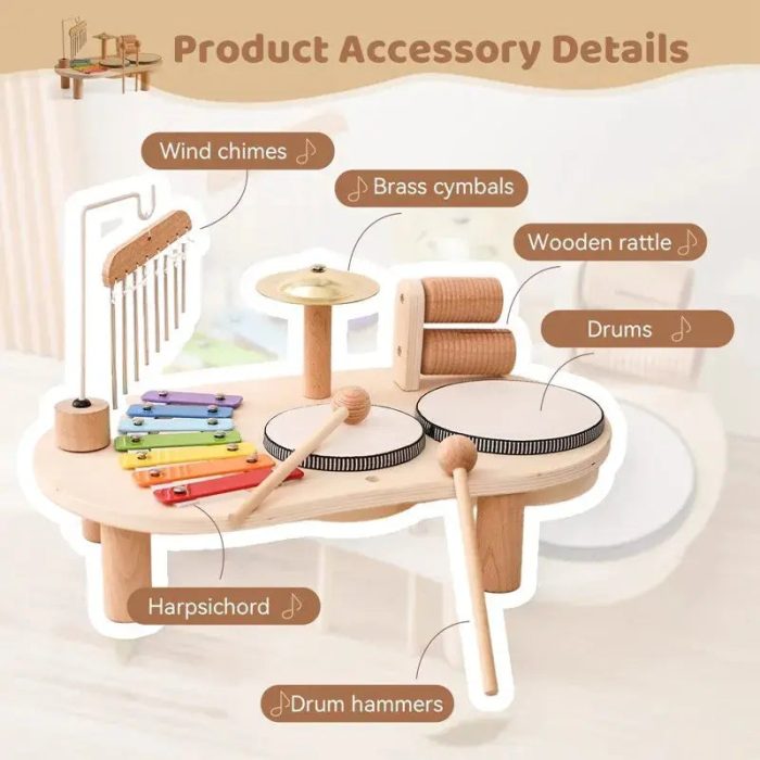 Montessori Wooden Music Table - Toys Shop Australia | Educational Toys
