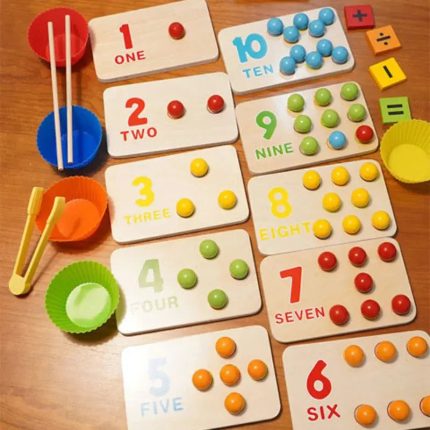 Montessori Stack Cups & Counting Beads - Toys Shop Australia | Educational Toys