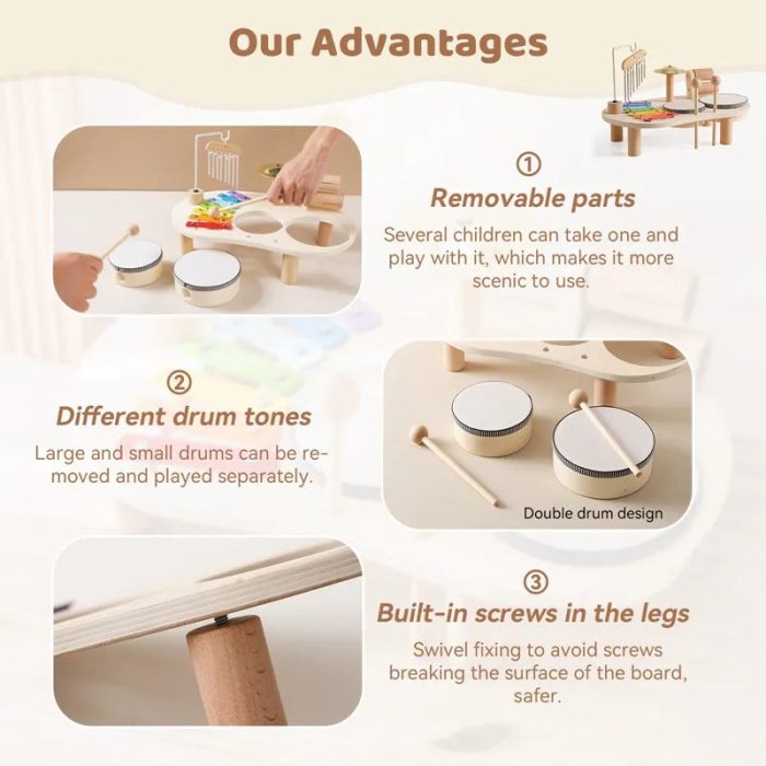 Wooden Musical Instruments Set - Toys4us